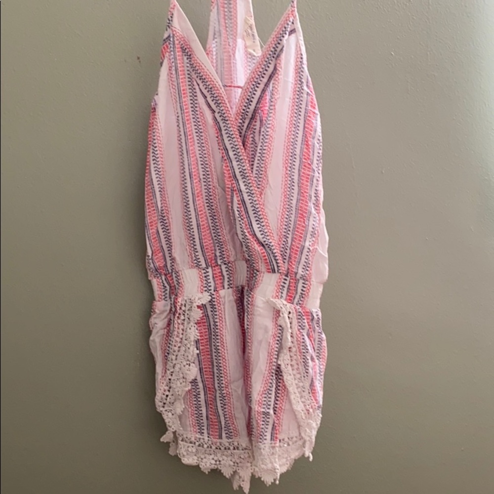 Red White & Blue Romper